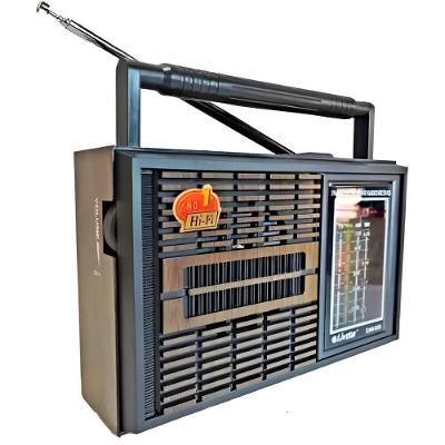 Rádio Vintage Portátil Am-fm-tv-sw Com Alto-falante Hi-fi E Fone De Ouvido – Bivolt Sw