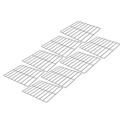 Kit 8 Grades Cromadas 35x35 Para Fornos Prp-004/008 Fcsb4e Fcv35 - Progás