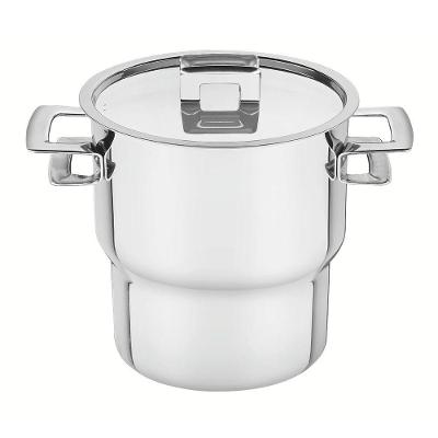 Cuscuzeira Tramontina Brava 14cm 2,1l Em Aço Inox Com Tampa