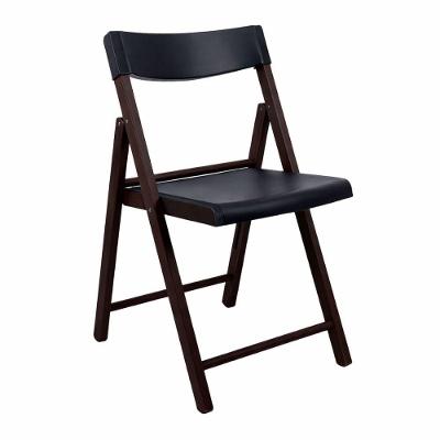 Cadeira De Madeira Dobrável Tramontina Potenza Preto Polipropileno