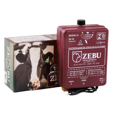 Eletrificador Elétrico de Cercas ZK50 3531-9 Até 25000m Bivolt Zebu
