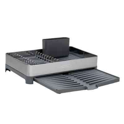 Escorredor De Louça Plurale Em Aço Inox E Polipropileno Porta Talheres Grafite - Tramontina 61537300