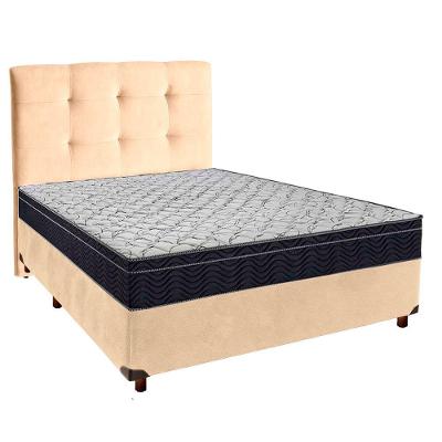 Cama Box Perola+colchão Casal Airtech 150 Ortobom E Cabeceira