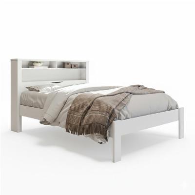 Cama Casal Invicta Com Baú Branco - Santos Andirá Branco