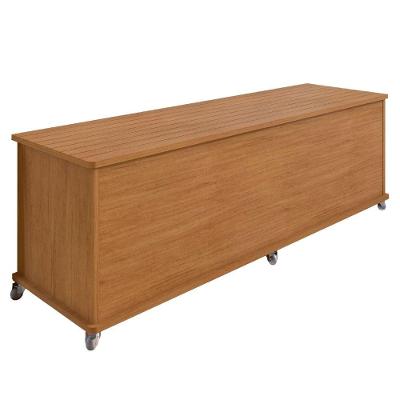 Calçadeira Com Baú Multifuncional Luigi Casa D Madeirado