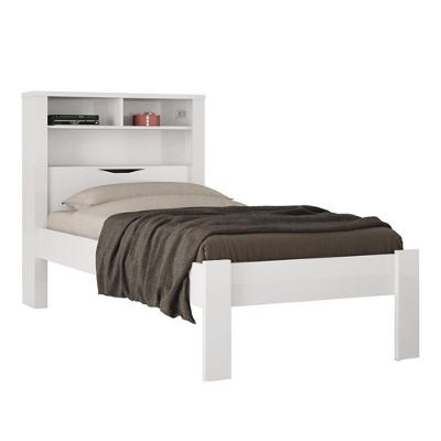 Cama Solteiro Invicta Com Baú Branco - Santos Andirá Branco