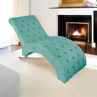 Espreguiçadeira Relaxante Para Descanso P02 Suede Azul tiffany