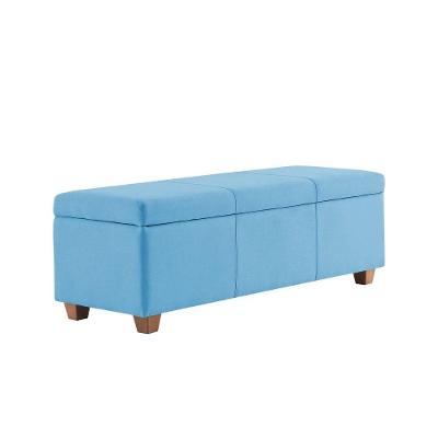 Recamier Bau Dubai 1,40m Suede Azul Turquesa - Inova Decorações