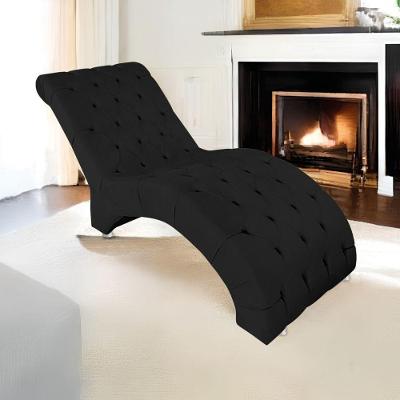 Espreguiçadeira Relaxante Para Descanso P02 ano Preto