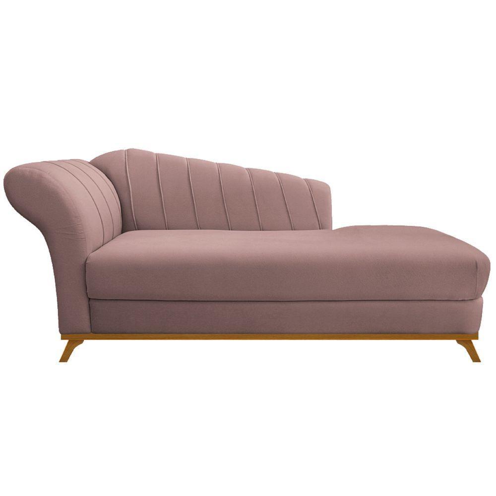 Diva Recamier Vanessa 160Cm Lado Direito Linho  Rosê - 5