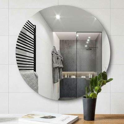 Espelho Circular Grande Sem Moldura Lapidado Parede Sala E Hall