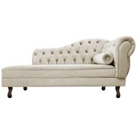 Diva Recamier Diana 140cm Lado Esquerdo Linho -   Bege - 6