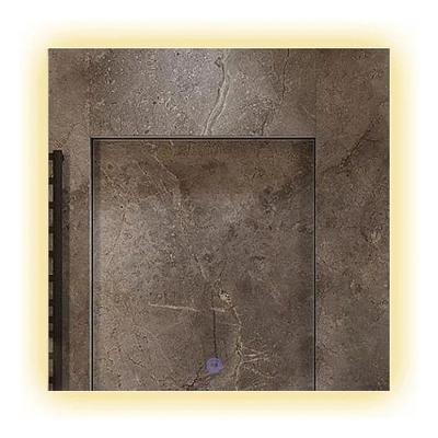 Espelho Quadrado 80x80 Led Indireto Touch-screen Backlight Luxo Quente