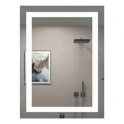 Espelho Retangular 40x60 Led Jateado Frontal Banheiro Touch Bivolt Frio-vertical