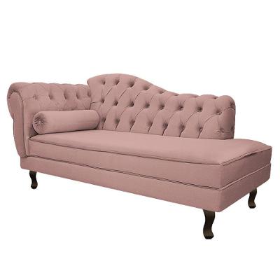 Diva Recamier Diana 140cm Lado Direito Linho -   Rosê