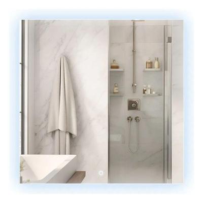 Espelho Quadrado 70x70 Led Indireto Touch-screen Design Spa Frio