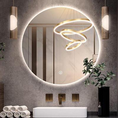 Espelho Redondo Gigante 110cm Led Indireto Sala Banheiro Luxo Frio