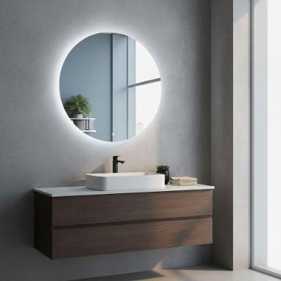 Espelho Redondo Gigante 90cm Led Indireto Decorativo Sala Hall Frio