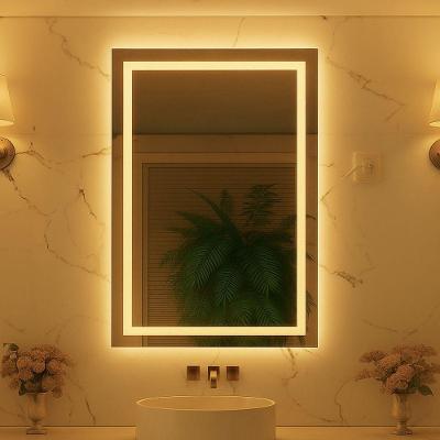 Espelho Retangular 110x70 Led Jateado Premium Touch Banheiro Grande Quente-vertical