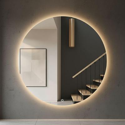 Espelho Redondo 70cm Led Indireto Decorativo Lavabo Penteadeira Neutro