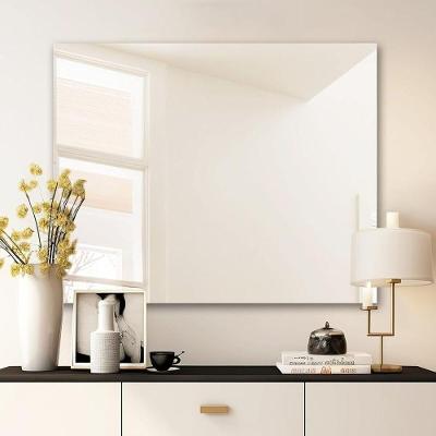 Espelho Quadrado 80x80 Lapidado Borda Infinita Sala Banheiro Hall