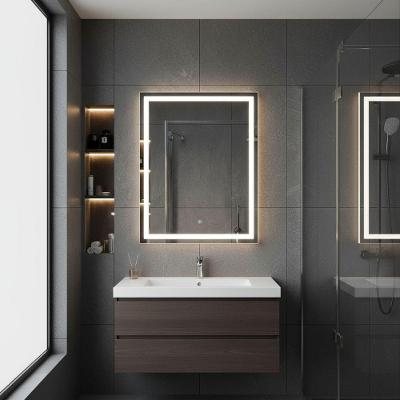 Espelho Retangular 70x140 Led Jateado Premium Corpo Inteiro Touch Frio-vertical