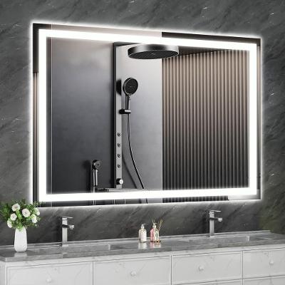 Espelho Retangular 60x120 Led Jateado Premium Touch Banheiro Sala Frio-horizontal