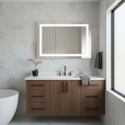 Espelho Retangular 110x70 Led Jateado Premium Touch Banheiro Grande Frio-horizontal