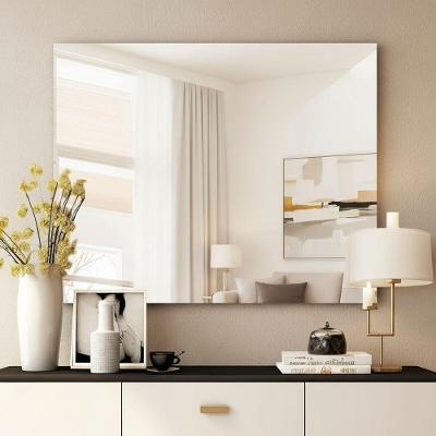 Espelho Quadrado 50x50 Lapidado Borda Infinita Banheiro Lavabo