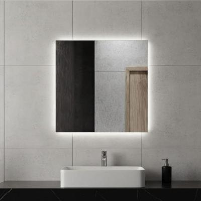 Espelho Quadrado 120x120 Led Indireto Touch Luxo Sala Jantar Frio