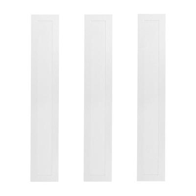 Kit 3 Painel Led Foxlux 60x10cm Embutir 18w 4000k Branco