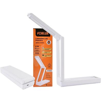 Luminária Led Portátil Foxlux Branco 4w