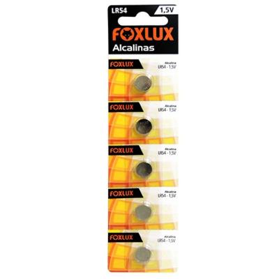 5 Un Bateria Alcalina Foxlux Lr54 1,5v