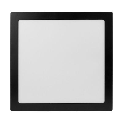 Painel De Led Foxlux Quadrado Preto 24w 6500k Embutir