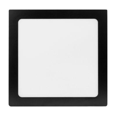 Painel De Led Foxlux Quadrado Preto 18w 4000k Embutir