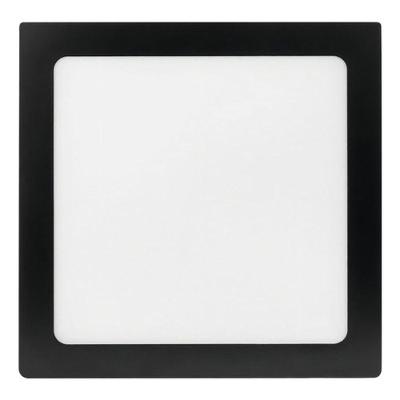 Painel De Led Foxlux Quadrado Preto 18w 6500k Embutir