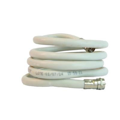 Cabo Coaxial Rg59 3m Foxlux Branco 67% Blindagem Tv Cftv