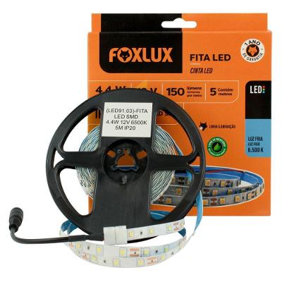 Fita Led Foxlux Smd Ip20 4,4w 6500k 12v 5m