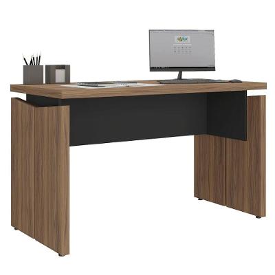 Mesa Para Escritório Home Office 125cm Corp A06 Nogal-preto - Mpozenato