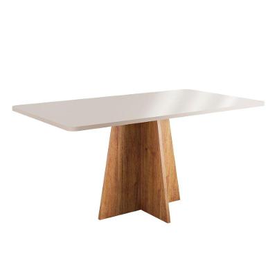 Mesa Sala De Jantar 1,60m Moove Viero Madeirado/off White