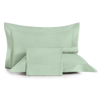 Jogo De Cama King 4 Peças Altenburg Algodão Lux 200 Fios Verde Claro