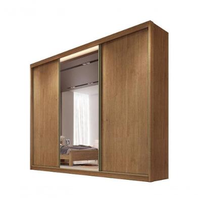 Guarda Roupa Casal Com 1 Porta Espelhada 8 Gavetas - Londres-cumaru - Móveis Novo Horizonte