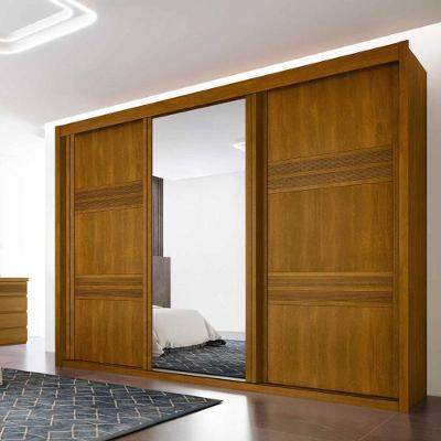 Guarda Roupa Casal Com Espelho 3 Portas 6 Gavetas - Pacioli Sky - Móveis Bettio