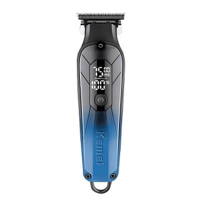Maquina De Cortar Cabelo Kemei 1741 Degrade Acabamento azul