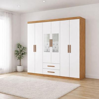 Guarda Roupa Com 2 Espelhos E 6 Portas Platinum -grand Line