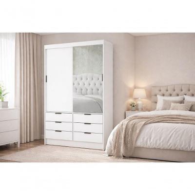 Guarda Roupa 6 Gavetas 2 Portas 1 Espelho Sunset-grand Line
