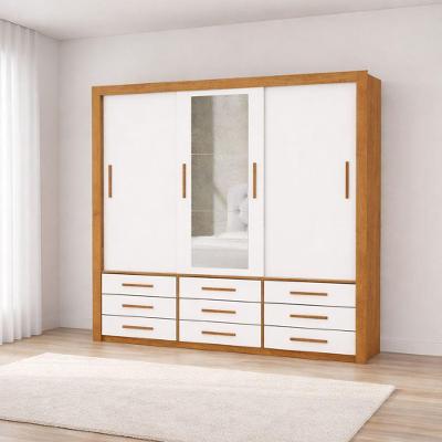 Guarda Roupa Espelho 3 Portas 9 Gavetas Imperium -grand Line
