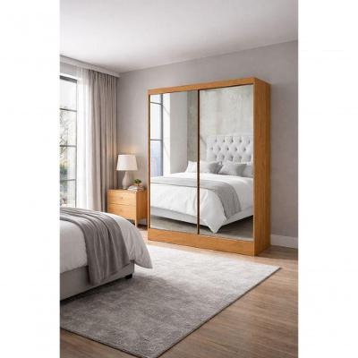 Guarda Roupa Com 2 Portas Espelhado Sapphire -grand Line
