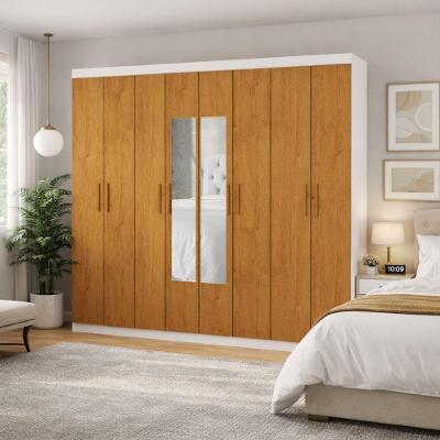 Guarda Roupa 8 Portas Espelho Central Gran Prime-grand Line