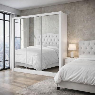 Guarda Roupa Com 3 Portas Espelhadas Sapphire -grand Line